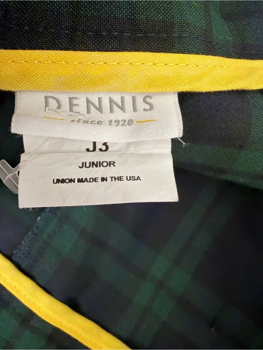 7116 Green and Navy Plaid Women’s A-Line Skirt Uniform